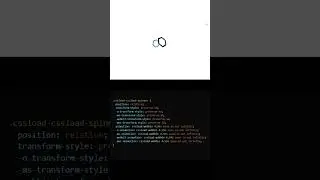 "Creating a 3D Animated Hexagon with HTML & CSS"  #coding #htmltutorial #hexagon