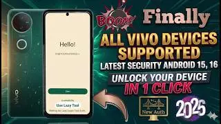 🚀 Vivo PIN & FRP Unlock 🔐 Lazy Login Tool NEW AUTH (2026) | One Click 🔥