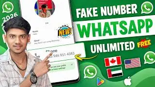 Fake Whatsapp Number 2026! Fake Whatsapp Number Kaise Banaye How to Create Fake Whatsapp Account
