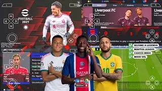 eFootball PES 2026 PPSSPP Android Offline Full Update UCL & League Kits 26/27 Season 4K Graphics