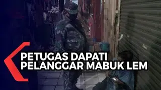 Wanita Mabuk Lem Kepergok Petugas Saat Sedang Razia Masker