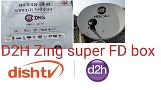 डीडी फ्री डिश d2h zing super FDM box