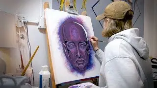 How I Use Acrylic Paint - NEW CHARACTER Painting Process
