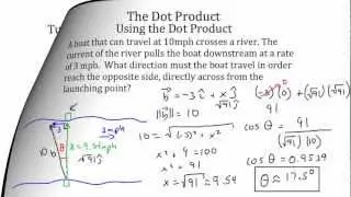 Vectors -- Dot Products
