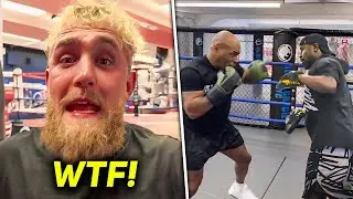 Jake Paul REACTS To Floyd Mayweather TRAINING Mike Tyson For Fight