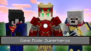 We Beat Minecraft as SUPERHEROS!