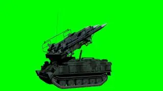 heavy sam surface to air missile carrier  green screen 3d model  animation  s01r04