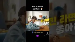 #Jin en el comercial de Jin Ramen 🍜