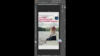 Extend Background By Content Aware (Photoshop)