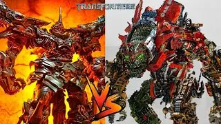 One-on-one Fight Between Grimlock and Devastator in Transformers live-action movie