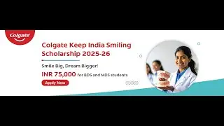 Colgate Scholarship 2025|Eligibility|MDS and BDS Students schoalrship|Apply now