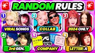 Save ONE Song: RANDOM Rules, 6 Tracks, Ultimate Showdown! 🎶🔥 | KPOP GAME 2024 - 2025