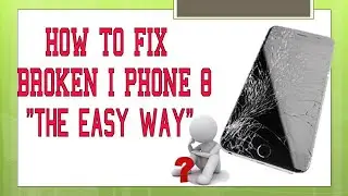 #How to change iPhone 8 broken Glass