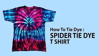 Spider Red Blue Tie Dye T Shirt How To DIY