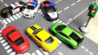 Toys Police car Chase race car Video for Kids