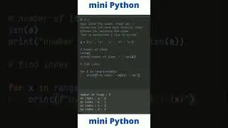 Mini tuto Python programmation in 60s #6