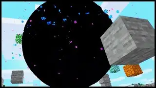 Minecraft but the world is getting destroyed by a Black Hole