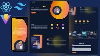 React and tailwind Project Tutorial : Build a Responsive and Modern Portfolio Website