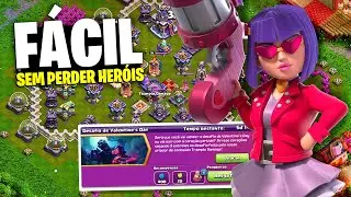 SEM PERDER HERÓIS!! COMPLETE FACILMENTE O NOVO DESAFIO DE VALENTINE'S DAY NO CLASH OF CLANS