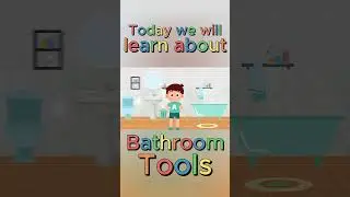 Vocabulary For Kids With Picture | Bathroom Accessories  | Educational Videos #viral #viralshorts