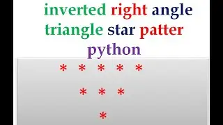 p8  triangle start patten in python pattern programming how to writ python pattern programming
