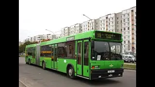 Автобус Минска МАЗ-105,гос.№ АЕ 9521-7,марш.100 (12.10.2019)