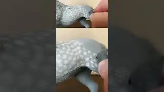 Painting dapples on a dapple grey! ~ Schleich Repaint