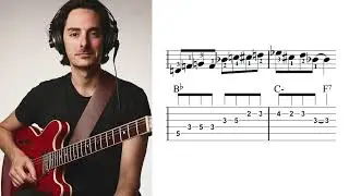 Bebop Lick #1 with Guitar Tabs & Sheet Music