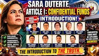 CONFIDENTIAL FUNDS House Prosecution Panel VS. VP Sara Duterte