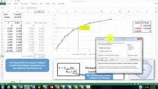 Michaelis-Menten Plots in Excel