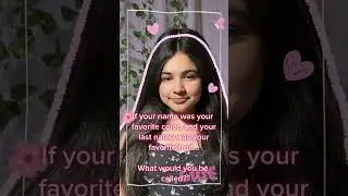 My first name would be Pink and my last name would be strawberry #newvideo #shortsyoutube #short