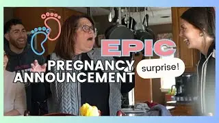 Telling our Mom/MIL we’re PREGNANT | priceless reaction 🤰🏻😅