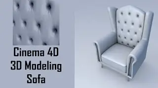 Cinema 4D 3D Modeling Sofa / chair