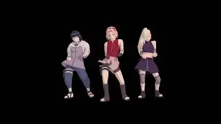 【MMD】Con Calma HINATA*SAKURA*INO
