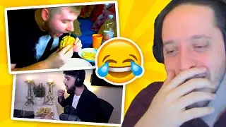 הקטעים הכי מצחיקים מלייב האוכל הגדול!! (אתגר האוכל)