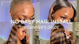 Detailed Wig Install Without Baby Hair | Step by Step Tutorial | Zebra Print Wig! | Amanda Hair