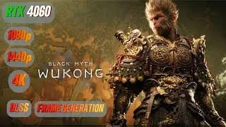 Black Myth Wukong RTX 4060 FPS TEST | RTX 4060 & i5 12400F Benchmark 1080p/1440p/4K