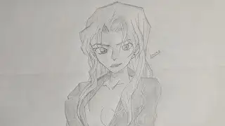 How to draw Vermouth from Detective Conan #detectiveconan #vermouth #animesketch