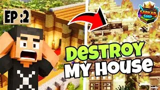 EP 2: 😡Built My First House… But They Destroyed It! | SARKAR SMP | ( Minecraft Hindi ) #sarkarsmp