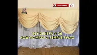 #How To Make A Simple Swag / DIY Cenefa # 26 /  Vecch