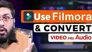 How to Convert Video Into Audio & Mp3 in Laptop and Computer PC's Using Filmora in 2023