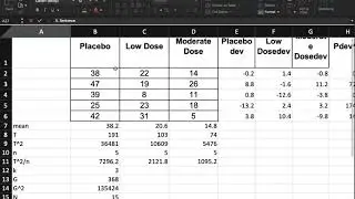 one way ANOVA problem 1 SP19