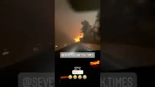 Лесной пожар под Северодонецком