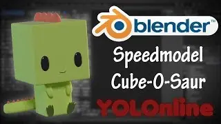 Blender Speedmodeling | Cute Cube-O-Saurus