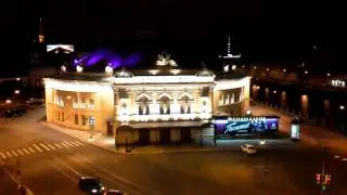 Вид ночью. Мини-отель 