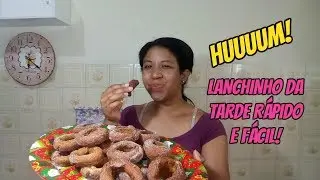 ROSQUINHA FRITA PARA O LANCHE