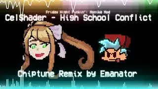 CelShader - High School Conflict (Emanator Chiptune Remix) [Friday Night Funkin' Monika Mod]