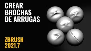 Creating wrinkle brushes - Zbrush 2021 in 5 min 