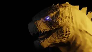 Custom Godzilla 2021 Sculpt made in Blender