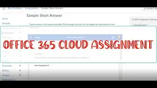 Office 365 Cloud Assignment - Canvas Quick Tip